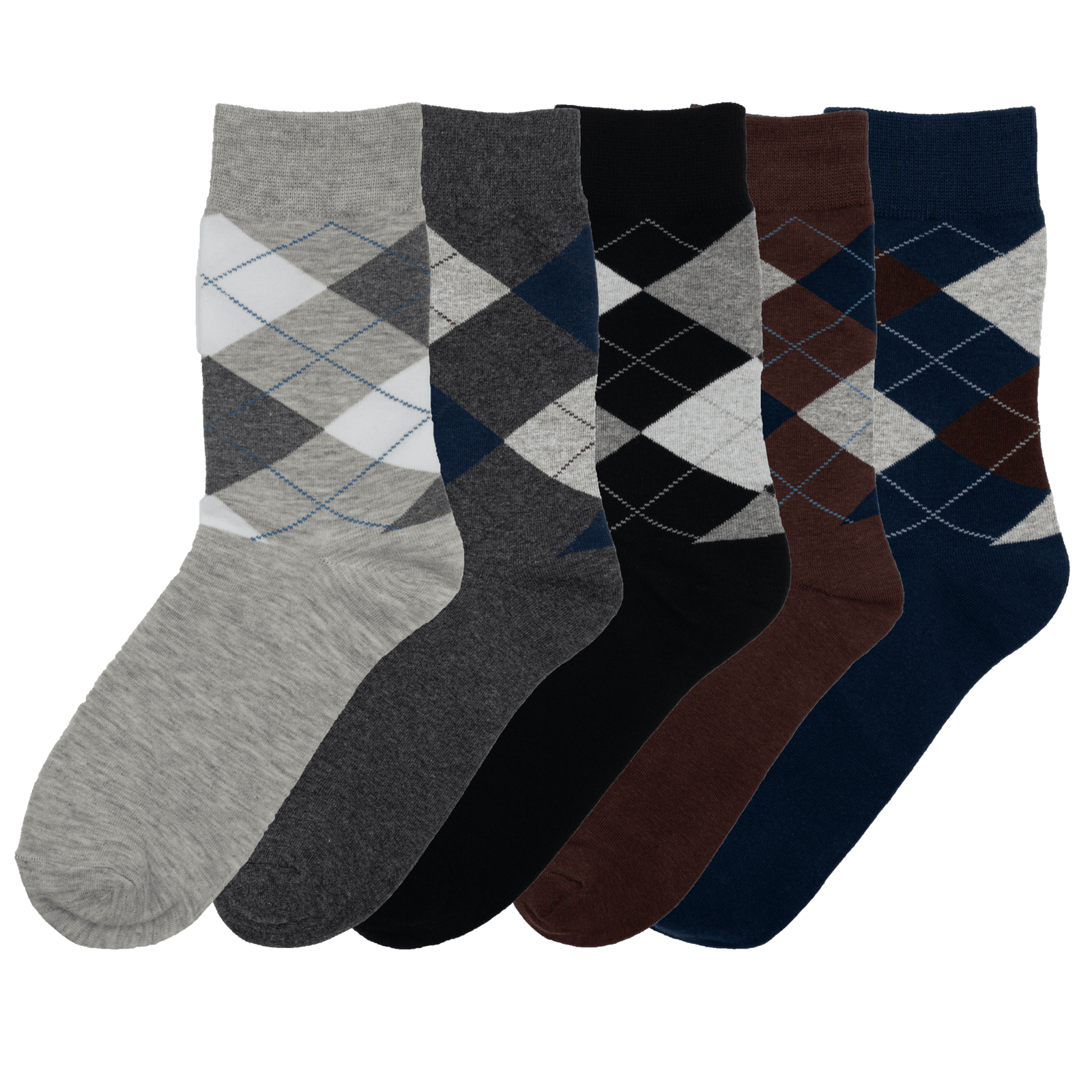 Men's Argyle Stay Up Socks 5 - Pack - Straight Up Socks