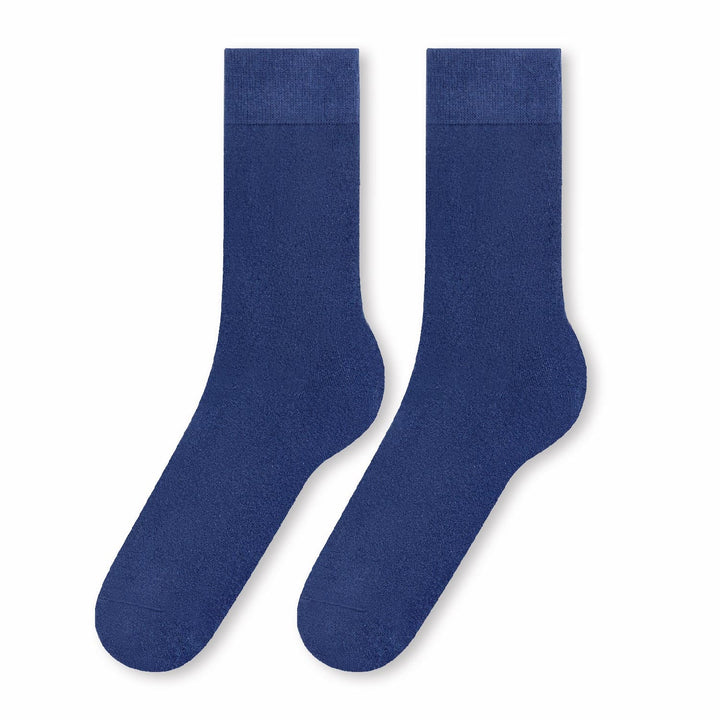 Men’s Solid Color Stay Up Dress Socks - Straight Up Socks